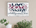 Live Love Wine Sign - Personalized Custom Name Wine Lover Gift for Kitchen or Home