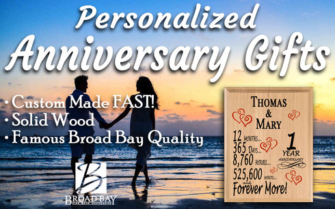 Personalized Wedding Anniversary Gift By Year Sign Custom Name & Year Gift For Couples Select Your Anniversary Year!