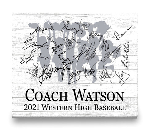 Personalized Coach Gift Plaque Signable  SELECT YOUR SPORT